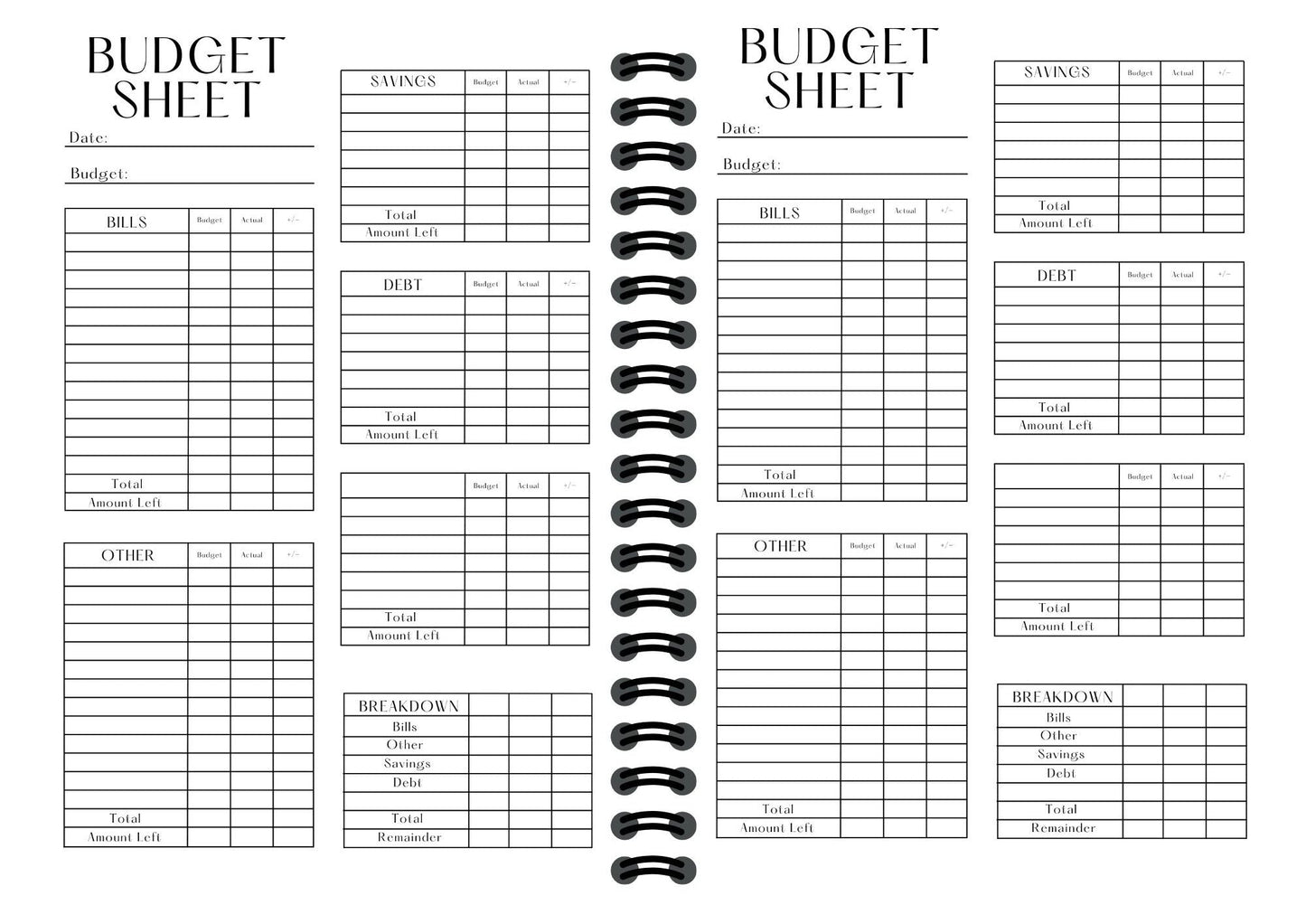 SO BUDGET PLANNER 2025