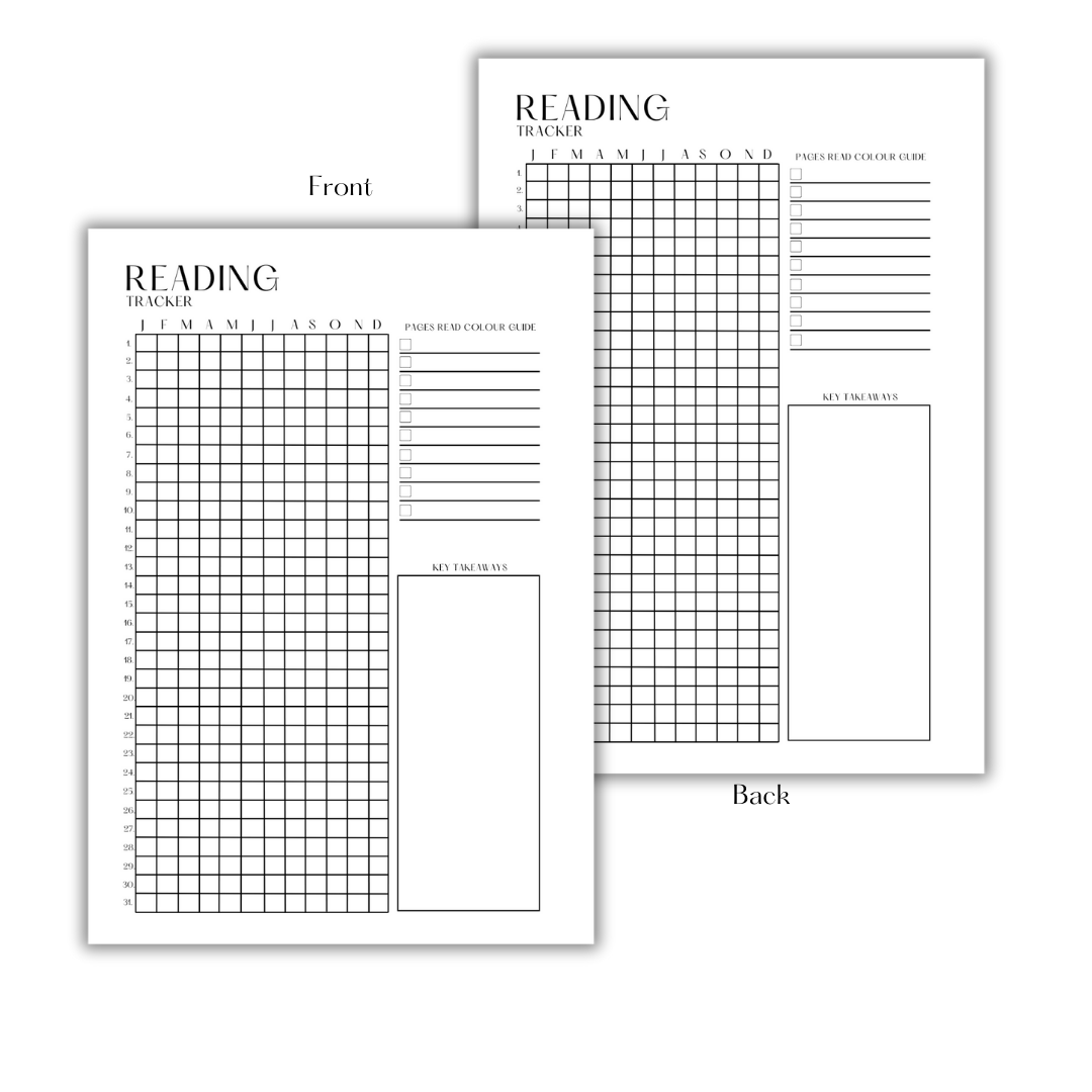 READING LOG - DOWNLOAD & PRINT PDF