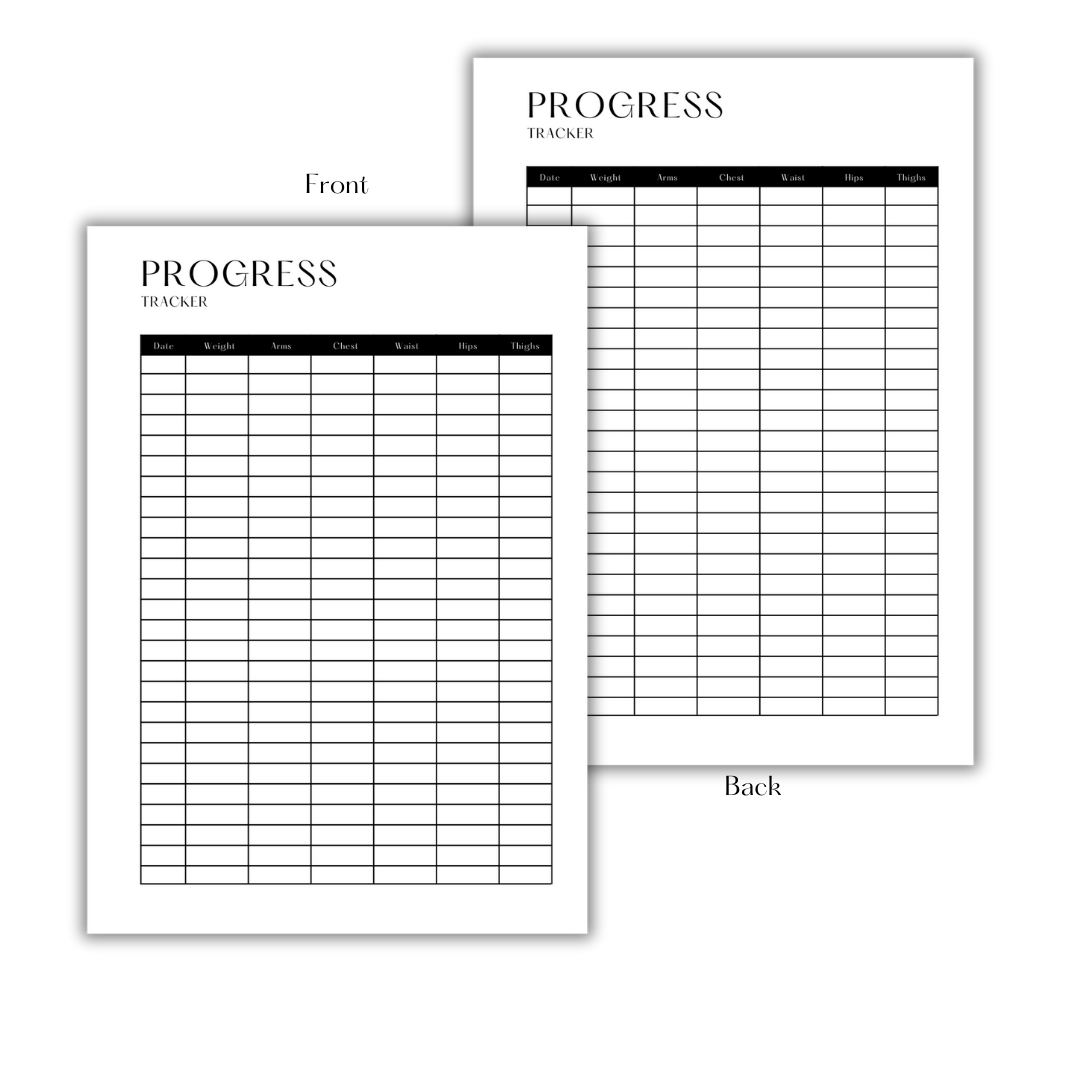 PROGRESS TRACKER - DOWNLOAD & PRINT PDF