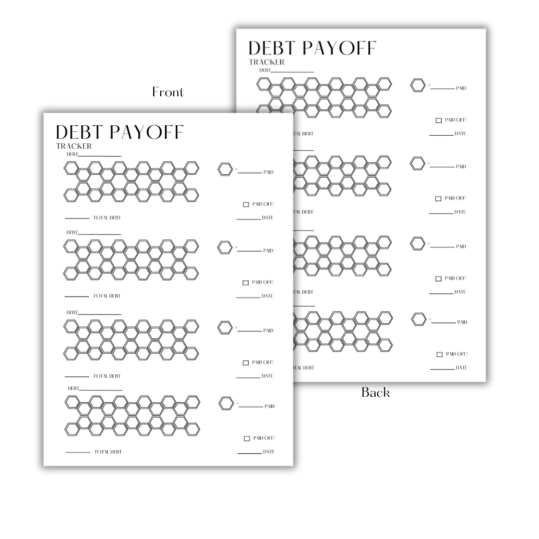 DEBT PAYOFF - DOWNLOAD & PRINT PDF