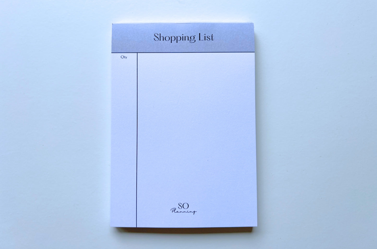 A6 SHOPPING LIST PAD - TEAR-OFF GROCERY LIST NOTEPAD