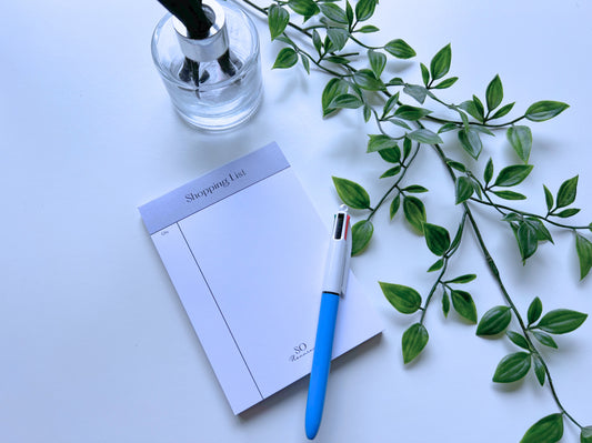 A6 SHOPPING LIST PAD - TEAR-OFF GROCERY LIST NOTEPAD