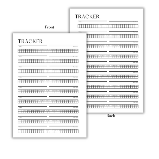 HABIT TRACKER - FILLER PAPER