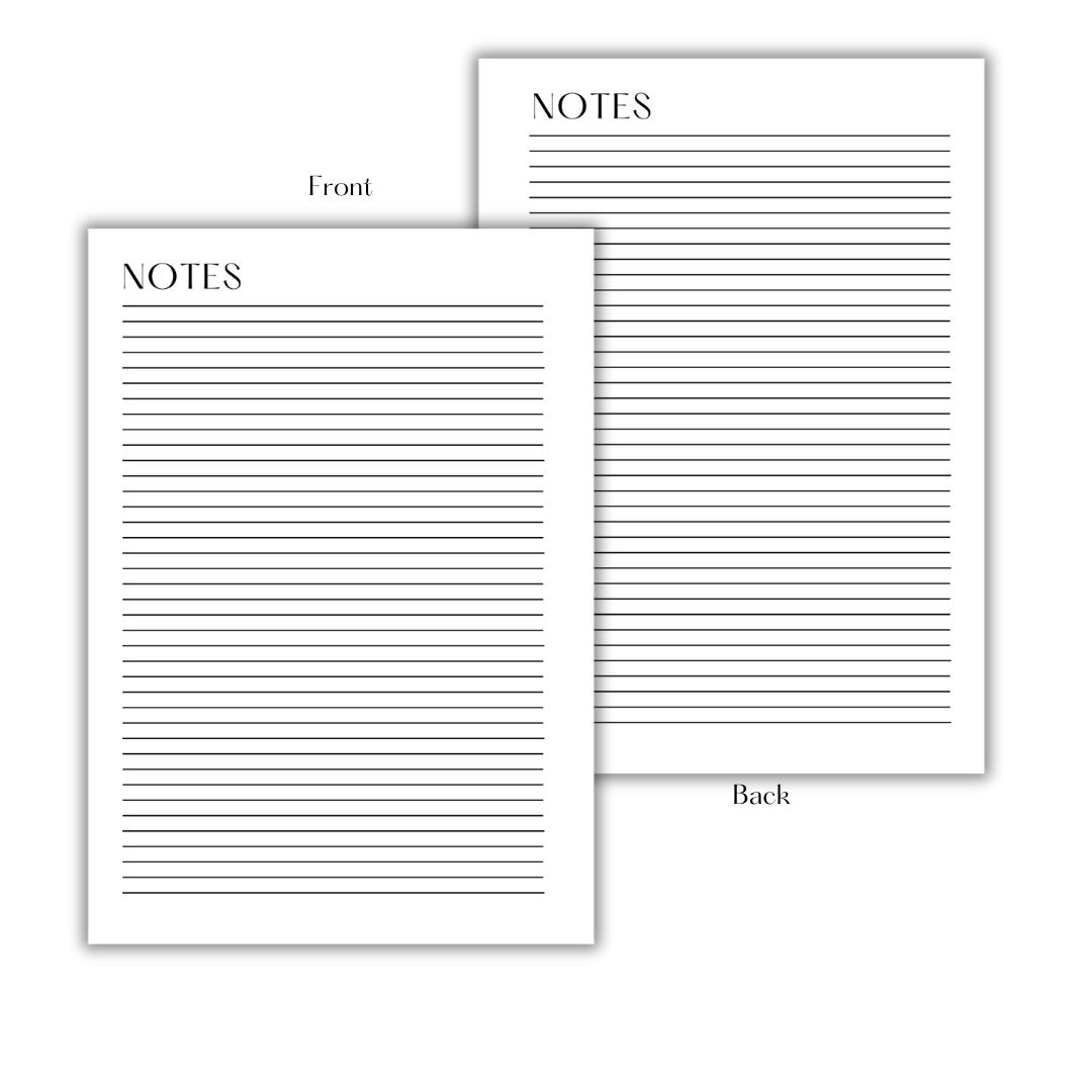 NOTES - FILLER PAPER – SO PLANNING INC