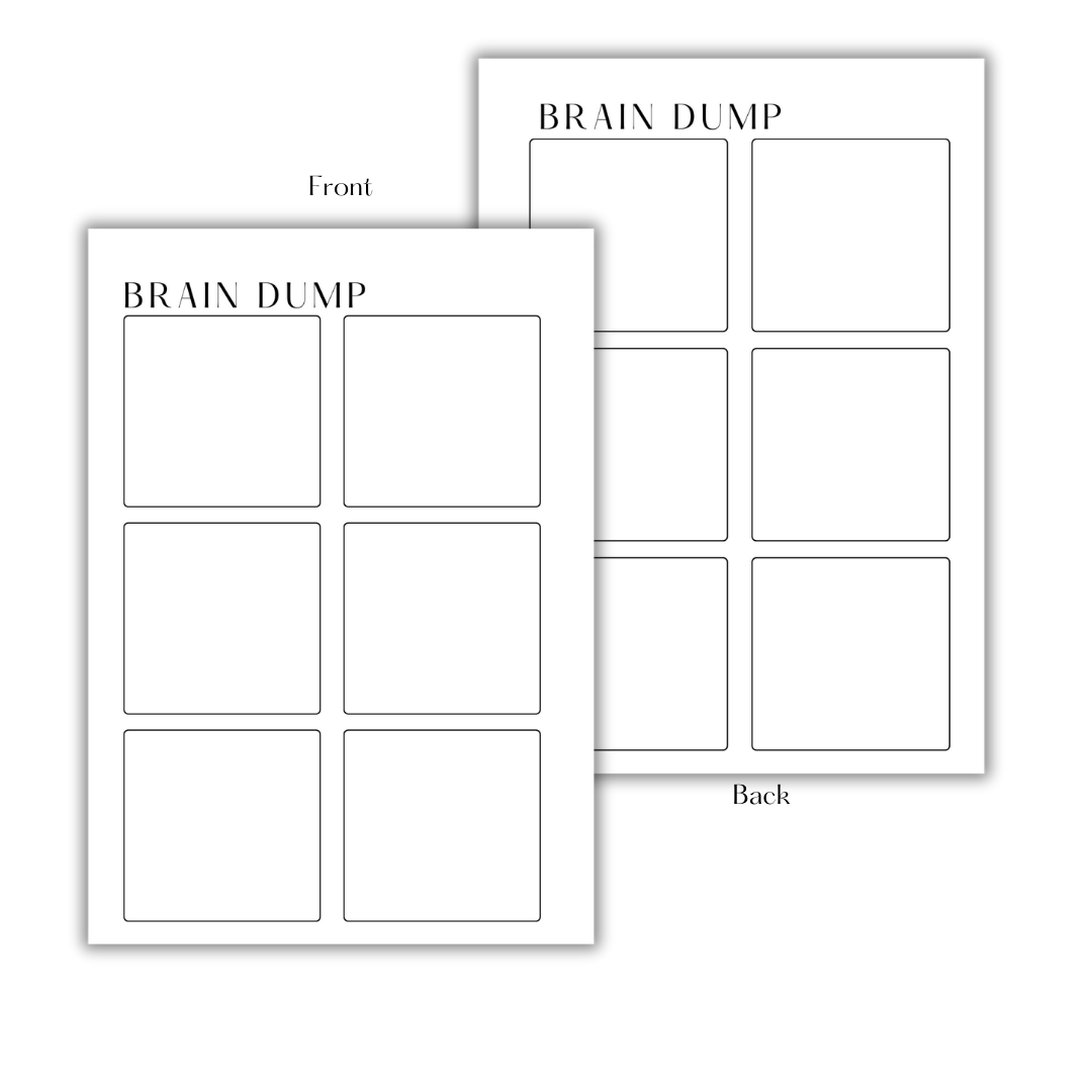 BRAIN DUMP - FILLER PAPER