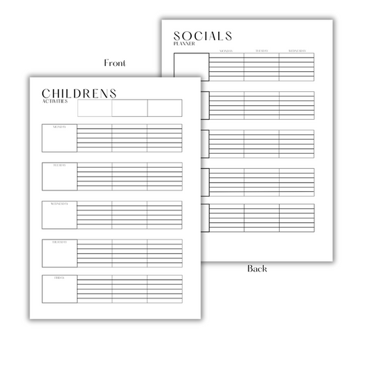 CHILDREN ACTIVITIES (PAGE 1) - FILLER PAPER