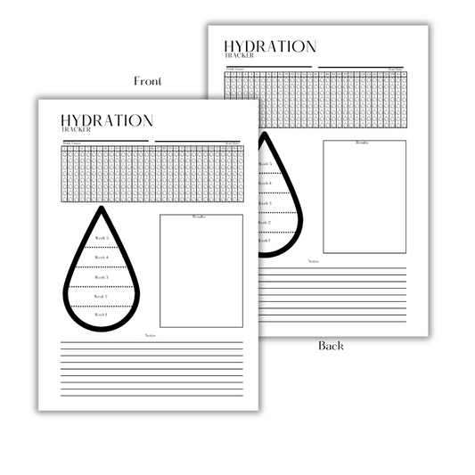 HYDRATION TRACKER - FILLER PAPER