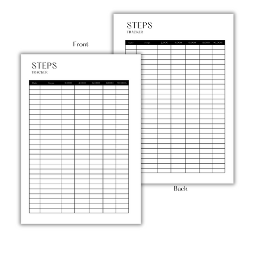 STEPS TRACKER - FILLER PAPER