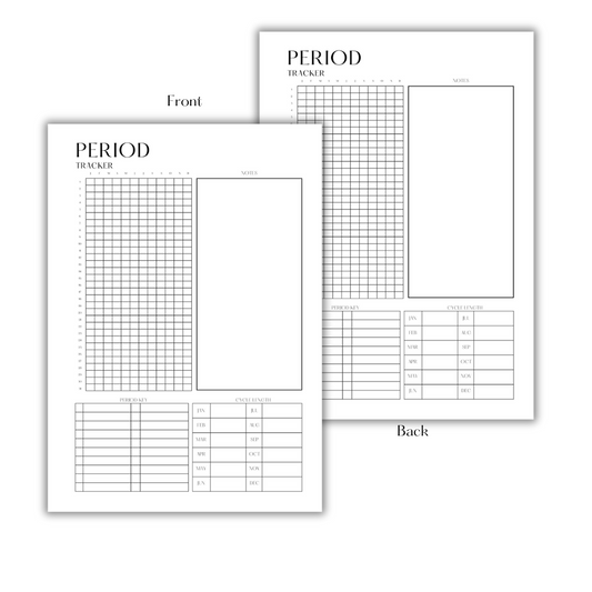 PERIOD TRACKER - FILLER PAPER