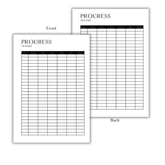 PROGRESS TRACKER - FILLER PAPER