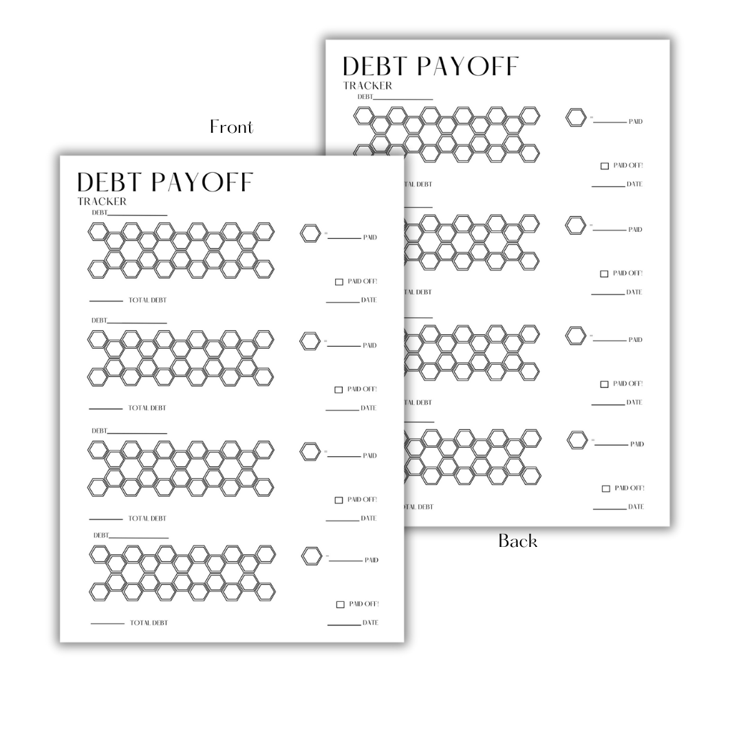 DEBT PAYOFF - FILLER PAPER