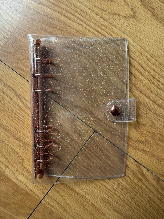 A6 CLEAR GLITTER BINDERS